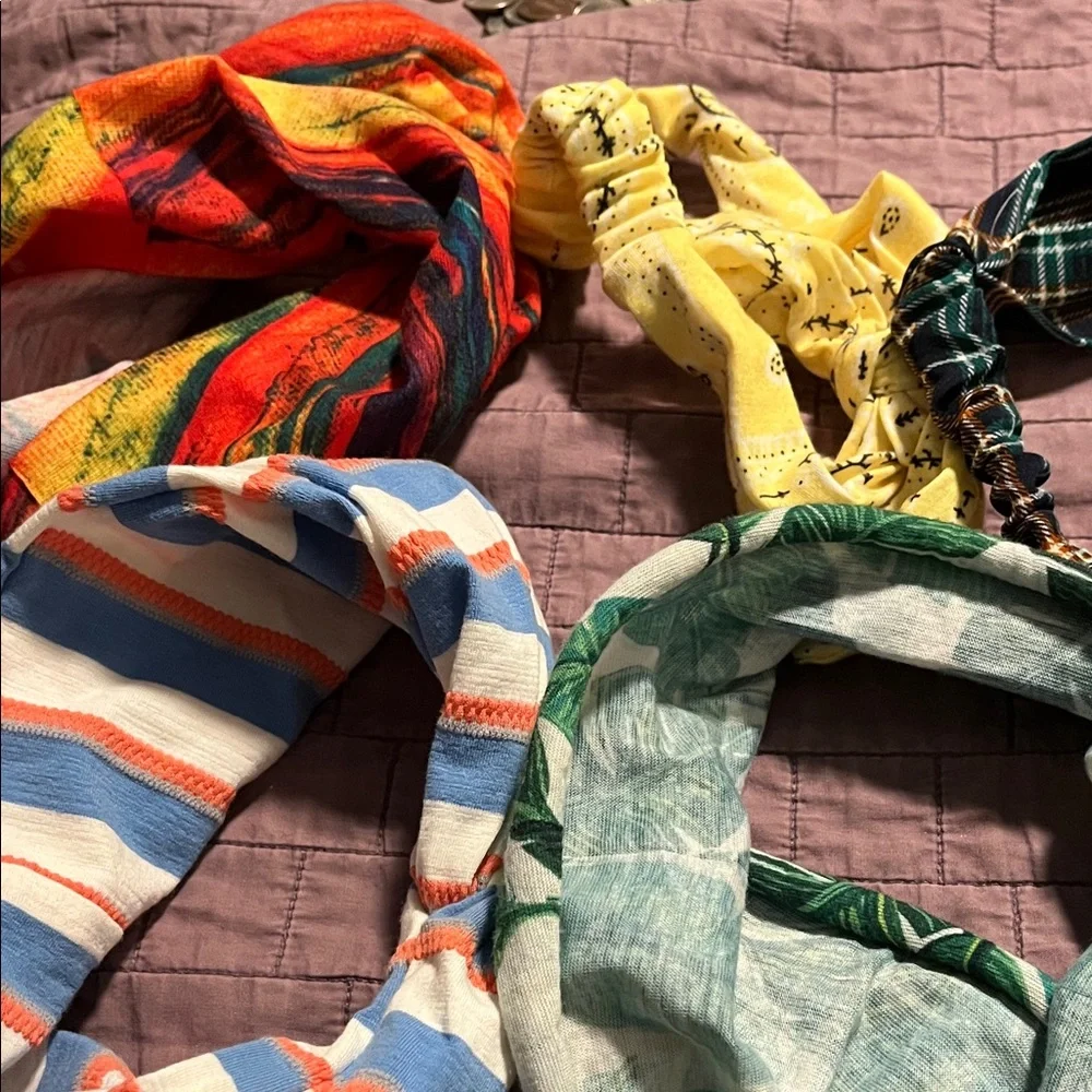 Tropical and Striped Headband Lot of 5 - Picture 4 of 4